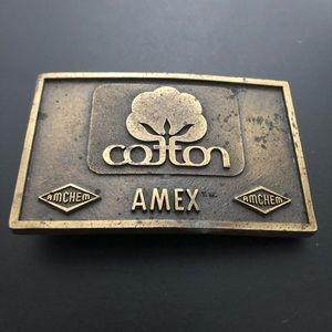 VINTAGE COTTON BELT BUCKLE